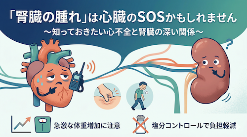 「腎臓の腫れ」は心臓のSOSかもしれません 〜知っておきたい心不全と腎臓の深い関係〜